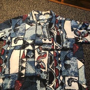 Vintage silk button up